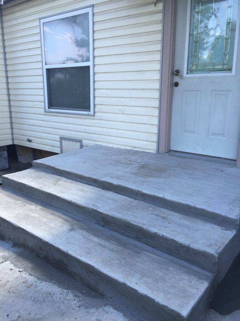 Finished Concrete Steps